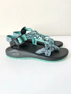 Chaco Dagger strappy water hiking sandals black teal women’s 8 thumbnail 4