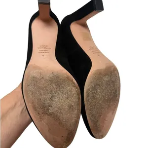 Stuart Weitzman Black 3" Suede Heels Sz. 8 thumbnail 8