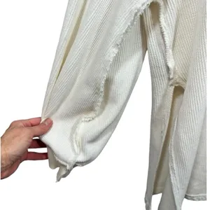 Free People Asher Thermal‎ Knit V-neck Top M thumbnail 10