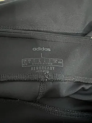 Adidas Navy Leggings with White Stripes thumbnail 4
