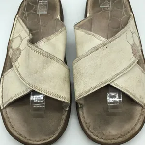 Dr Martens Womens Eden Sandals Slides Leather Ivory US 10 thumbnail 3