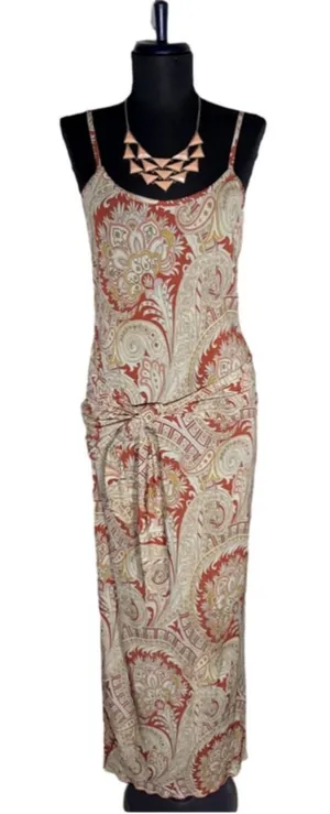 Vintage Wet Seal Y2K maxi dress boho hippie paisley festival fairy whimsigoth M thumbnail 1