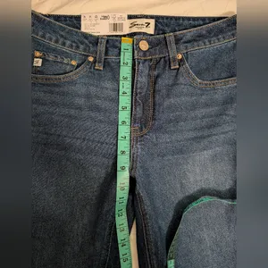 NWT Seven 7 High Rise Straight Leg 90s Jeans W4 Dark Wash thumbnail 8
