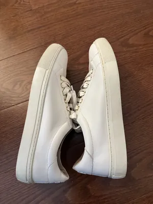 Jack Rogers White Leather Sneakers with Gold Eyelets thumbnail 5