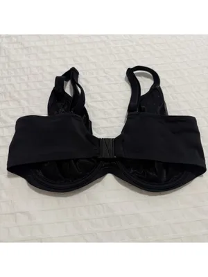 Elomi 36G Essentials Underwire Swim Bikini Bra Top ES7500 Black thumbnail 3