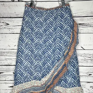 Verb Pallavi Singhee 4 Blue Print - Pink & Gold Embroidered Asymmetrical Skirt thumbnail 2