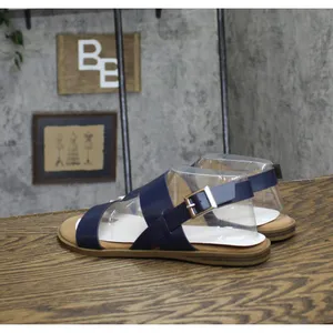 NWT Journee Collection Womens Lavine Multi Strap Sandals LAVINE Navy Blue 9M thumbnail 3