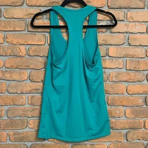Athleta Women's Shanti‎ Tank In Powervita Scoop Neck Racerback Long Green Size S thumbnail 2