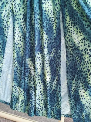 Zinzane Green Animal Print Maxi Dress Size S Deep V Tie Shoulder Resort thumbnail 10