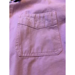 Gameday‎ Social Clemson Tigers Embroidered Cropped Denim Jacket Lavender W L NWT thumbnail 4
