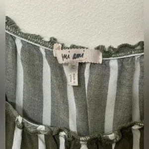 Mi Ami Crop‎ Top Stripes Green Size M thumbnail 2
