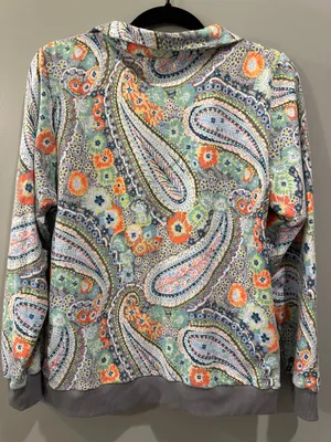 Vera Bradley French Terry Fleece Floral and Paisley Pullover thumbnail 4