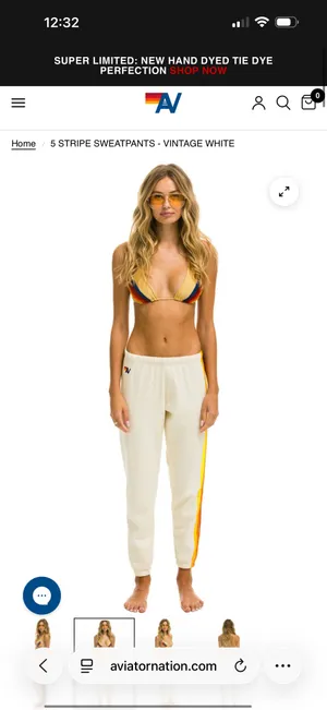 Aviator Nation Sweatpants 5 Stripe thumbnail 2