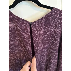 Prologue Plum Purple Printed Dress Casual Party Women Size Large‎ thumbnail 6