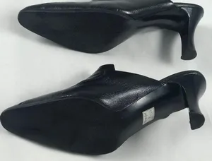 Pienella Blk Point Kitten Heel clog boot Size 7 thumbnail 4