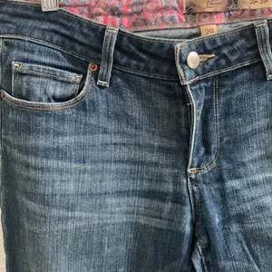 Paige 𝅺 Lou Lou Flare Blue Jeans Size 29 thumbnail 2