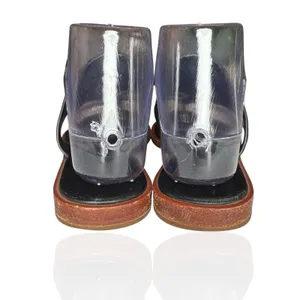 Tory Burch Jamie Size 6.5 Full Logo Thong Sandals‎ Black Leather S/N 48275 thumbnail 5
