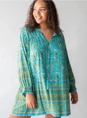 Natural Life Dara Floral Tunic Dress Size Small thumbnail 1