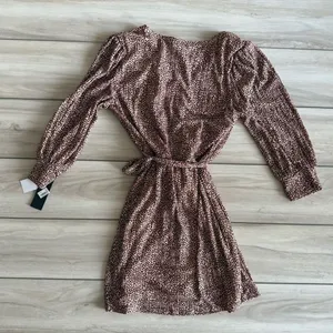 City Studio Leopard Dress Brown XL NWT thumbnail 3