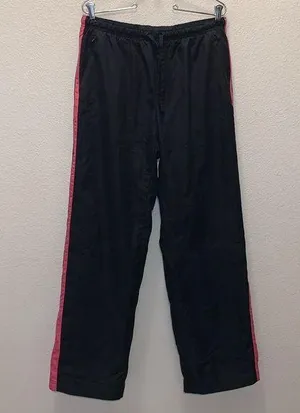Tek Gear black pink side stripes mesh lined athletic pants thumbnail 1