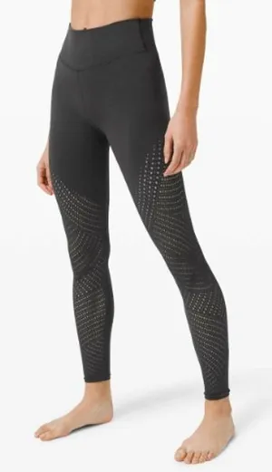 Lululemon Align High Rise Leggings Laser Cut Mesh‎ Size 4 thumbnail 1