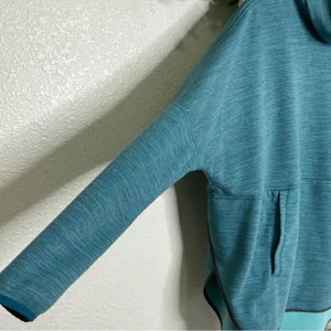 The North Face Womens Pullover Tunic Sweatshirt Teal‎ Blue Funnel Neck XS thumbnail 7