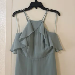 Birdy Grey Jules Dress Chiffon Sea Glass Size M thumbnail 4