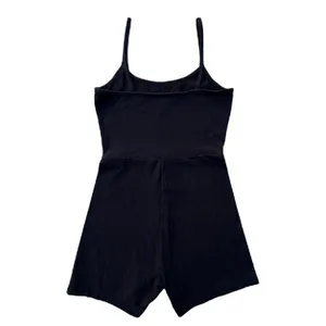 Puma Black Evide Unitard Graphic Bodysuit Romper Tank Top Shorts thumbnail 3