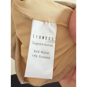 Lioness Mini Dress Women XXS Travertine‎ Golden Hour Bodycon Distressed Print thumbnail 4