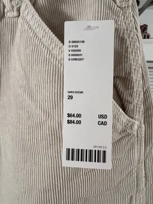 BDG Urban Outfitters Corduroy Juno Carpenter Style Wide Leg Pants thumbnail 3