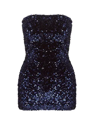 Princess Polly Eldoni Strapless Mini Dress Navy thumbnail 4