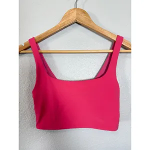 Lululemon Pink‎ Square Neck Sports Bra Size 4 thumbnail 2
