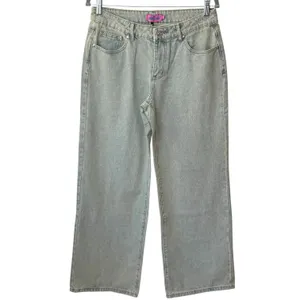 NEW Edikted‎ Low Rise Wide Leg Acid Washed Jeans Capsule Skater Grunge M thumbnail 2