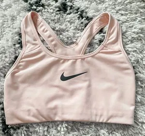 Nike pink sports bra thumbnail 1