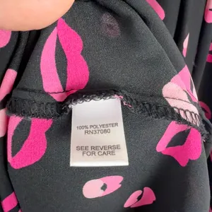 Cato Black‎ Pink Lip Print Blouse Size 26/28W Ruched Lightweight Valentines Cute thumbnail 6