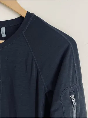 Athleta Pacifica UPF Long Sleeve Rashguard Quarter Zip Black Size M thumbnail 5