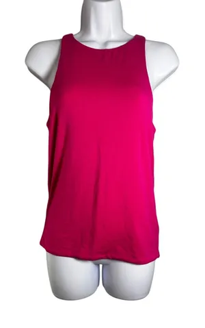 J.Crew Pink High Neck Sleeveless Modal Blend Tank Top‎ BK304 Womens Medium thumbnail 1