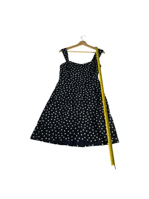 Abercrombie & Fitch NWT M Navy Polka Dot Mini Dress Sweetheart Twee Fit Flare thumbnail 11
