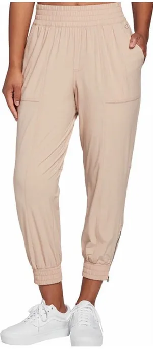 CALLA Women's Dust‎ Pink Jogger Pants Elastic Waist Zipper Ankle Size XXL thumbnail 1