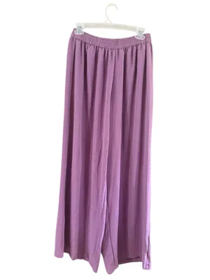Women's Dazy Purple Wide Leg Pants XL thumbnail 10
