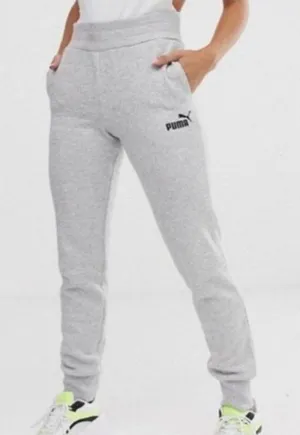 Puma Size XL ESS Logo Light Heather Grey Fleece Jogger Sweatpants. New With Tags thumbnail 1