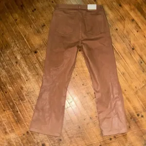 Liverpool stretchy boutique faux leather brown 10/30 jeans thumbnail 6
