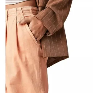 Free People Addy Wide Leg Chino Pants Pastel Light Orange Size 4 NWOT thumbnail 14