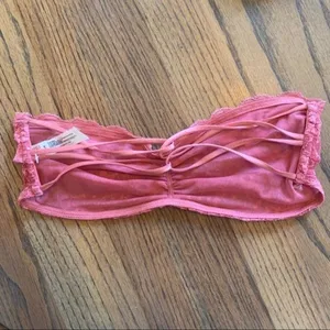 Intimately Free People Essential Lace Bandeau Size Small Peony Pink Mauve New thumbnail 4