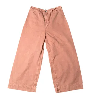 We The Free Wide Leg Pants Womens 31 Terracotta Excellent Cotton Canvas Crop thumbnail 1