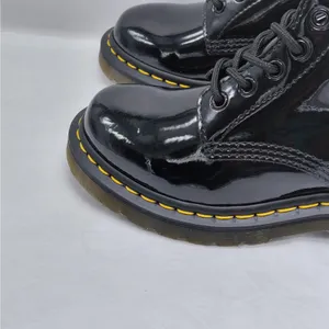 Dr. Martens Womens Combat Boots Size 6 Black Patent Moto Goth Punk Biker Street thumbnail 6