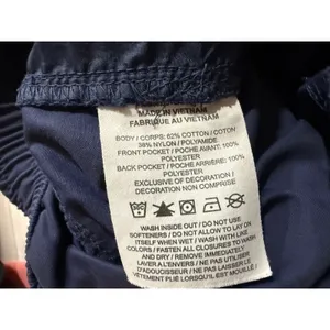 Nike Womens Sportswear Cargo Pants Navy Blue Tapered Elastic‎ Waist Small thumbnail 6