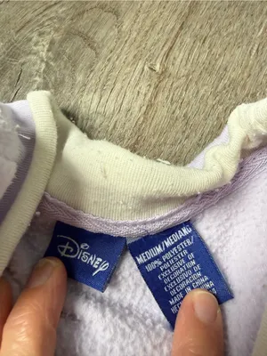 Disney VTG Eeyore Fleece Sweatshirt Adorable And That’s Enough Purple Size M thumbnail 5