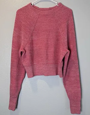 Free People Size-XS/T Women's Too Good Pink Pullover Knit‎ Sweater thumbnail 1