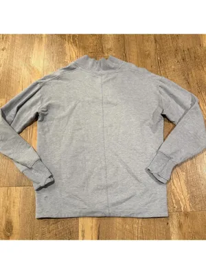 Athleta Clarity V-Neck Sweatshirt Blue thumbnail 6